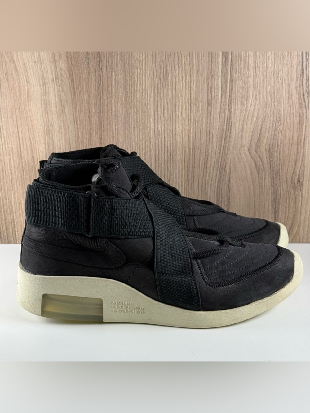 Nike Air Fear of God Raid Black High Top AT8087-002 Men’s Size 6 / Women’s 7.5